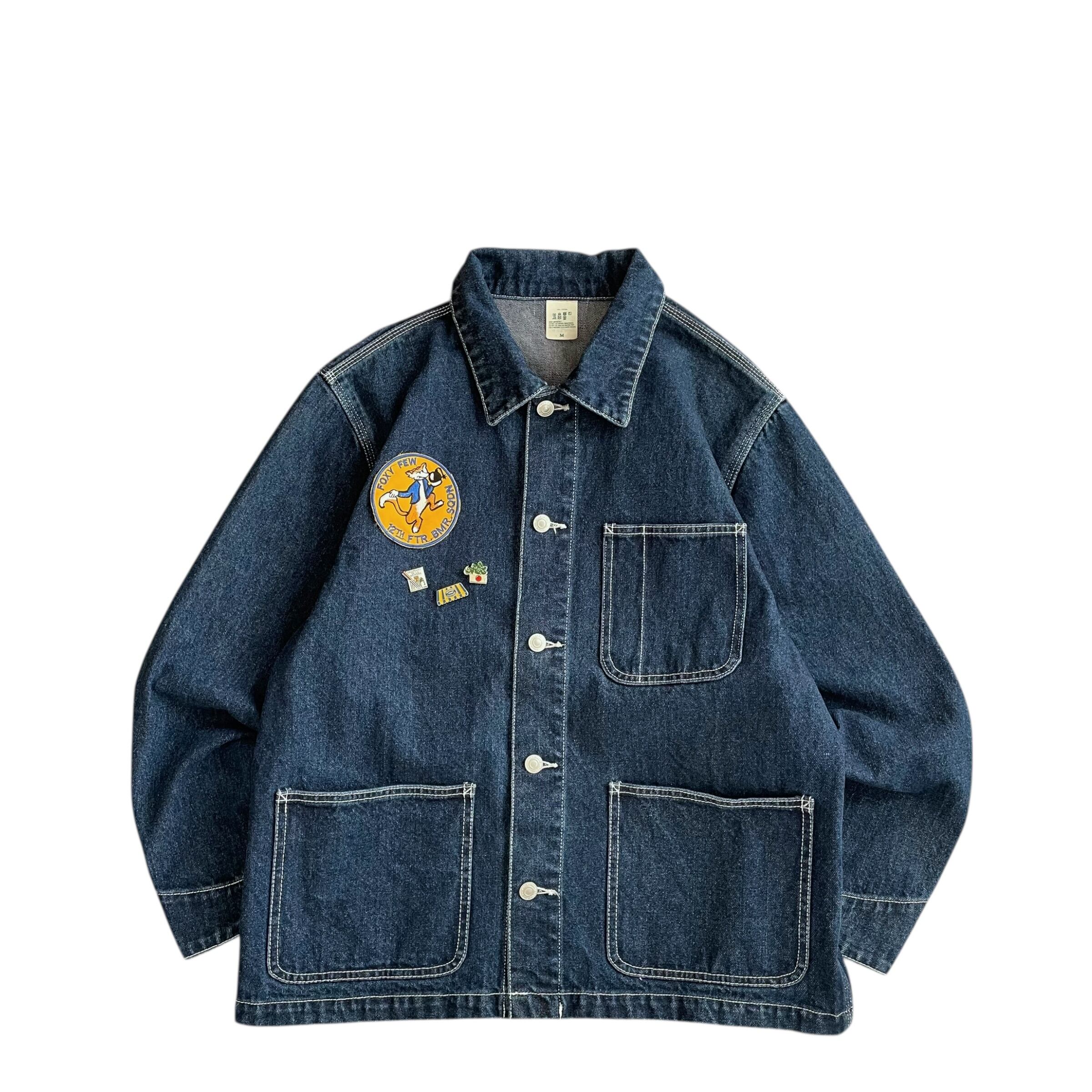 【GUCCI】18SS クラッシュ加工 テディベア デニムジャケット クマ 名作 中古・古着通販】GUCCI (グッチ) GUCCYベアワッペントラッカーデニム