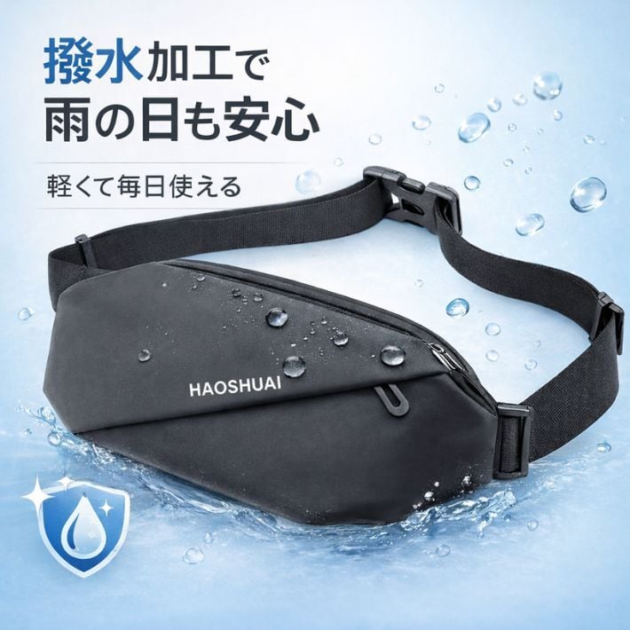 ボディバッグ ミニボディバッグ メンズ 撥水 防水 ワンショルダー 軽量