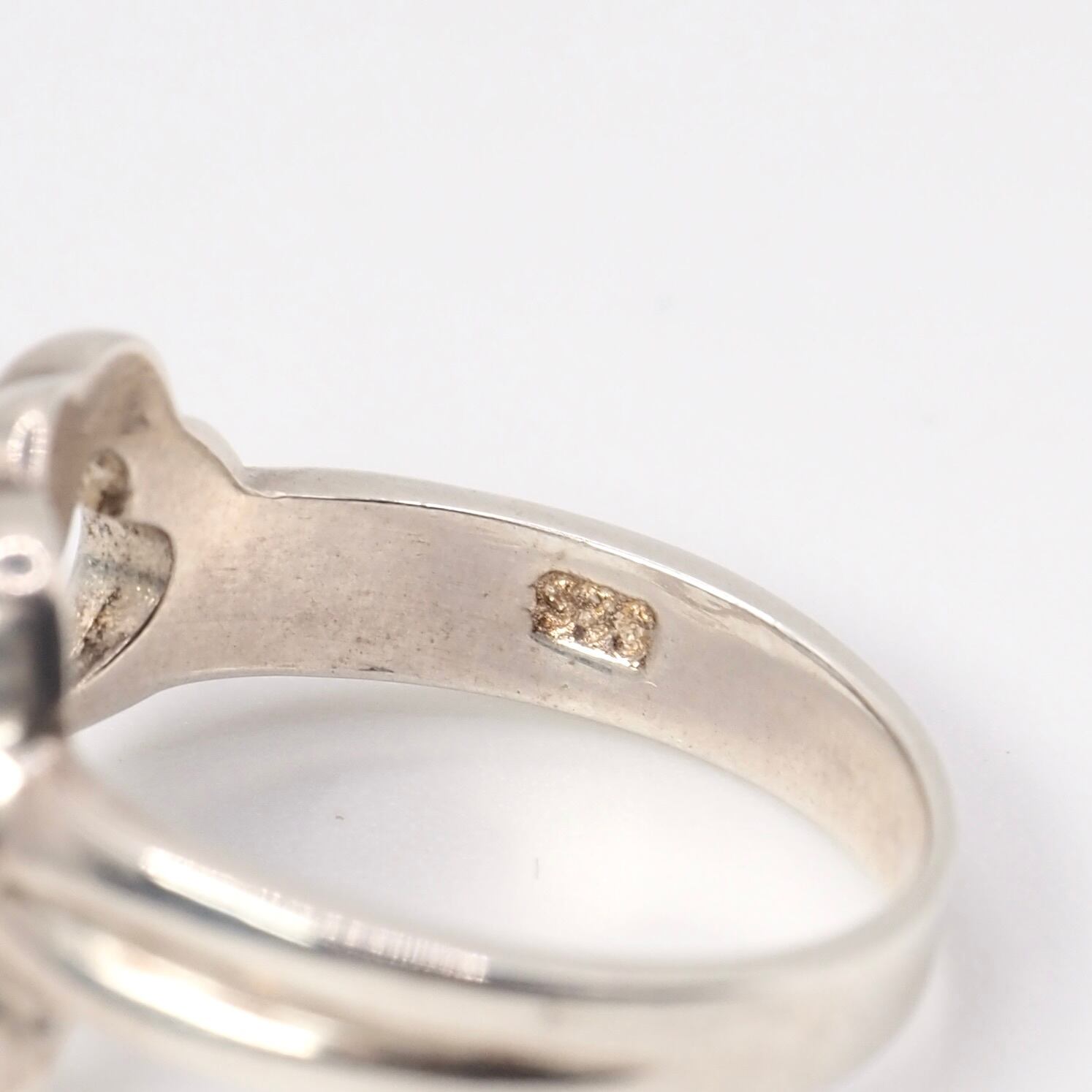 Tiffany&Co. 約13号 トリプルハート リング シルバー925 ティファニー