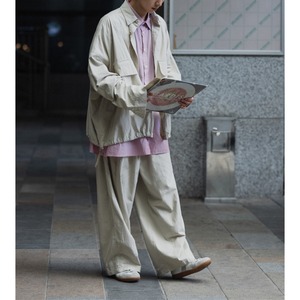 Oversized drawstring button-down shirt  0199