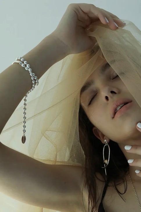 Sea'ds Mara Combination ball chain Bracelet mix / Silver