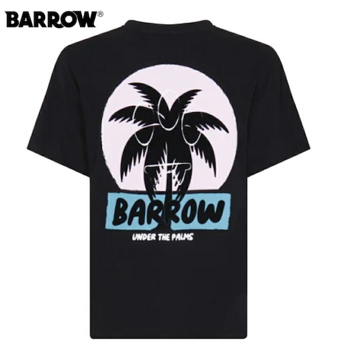 バロー Tシャツ 半袖 BARROW JERSEY T-SHIRT UNISEX 034082 BLACK