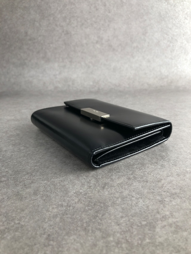PRADA プラダ 財布 ブラック ロゴ レザー 二つ折り財布 vintage ヴィンテージ オールド j6jr5n