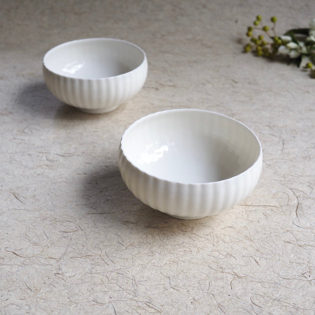 色原 昌希/白磁 リンカbowl