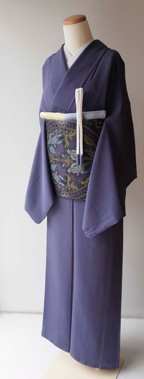 袷】紅掛花色 角通し 江戸小紋 | 大山キモノ・ちぇらうなぼるた