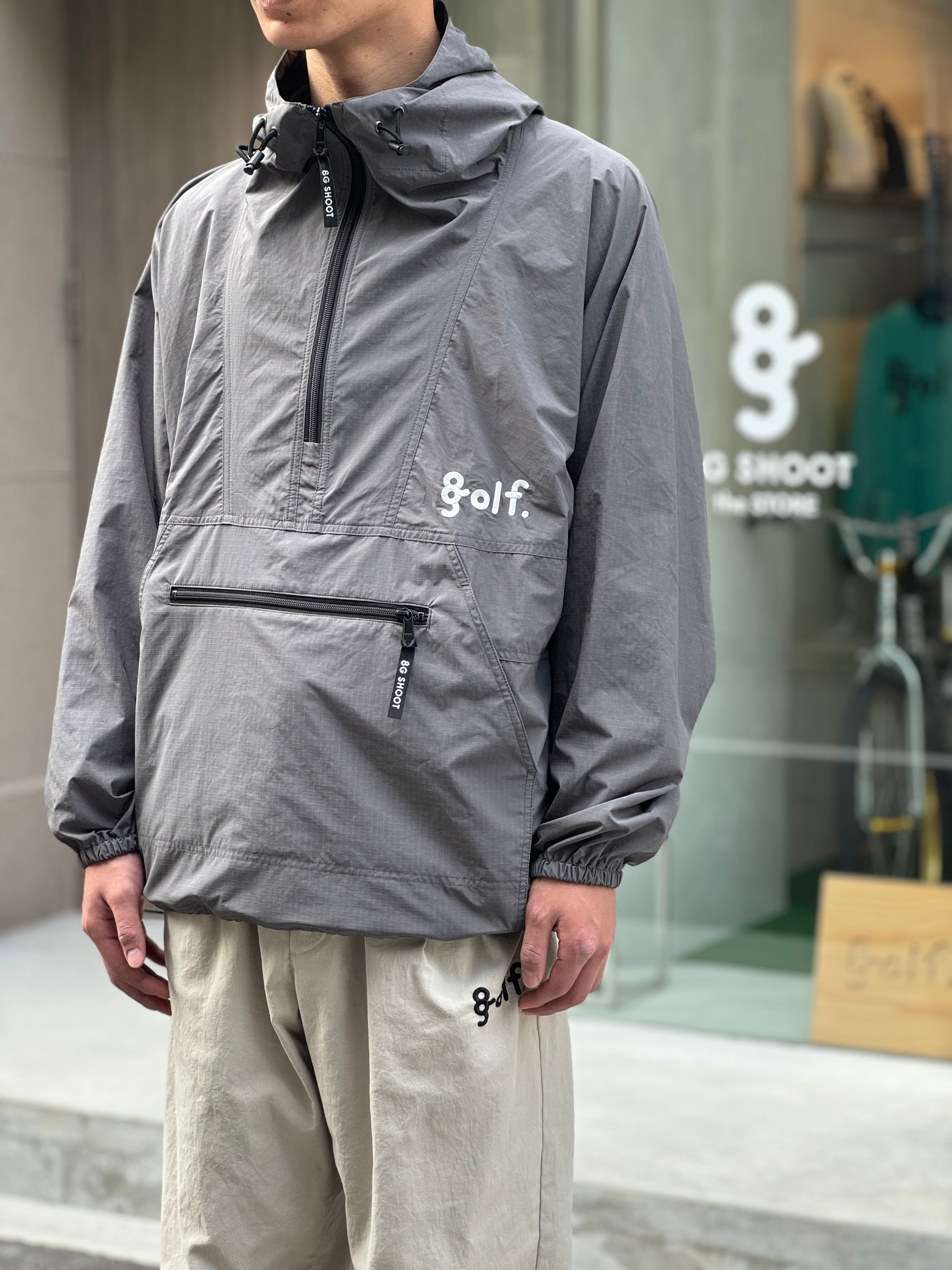 メンズウェア 8G SHOOT RIPSTOP PACKABLE ANORAK 8gshoot RIPSTOP PACKABLE ANORAK HOODIE -GRAY- | 8G SHOOT WEBSTORE