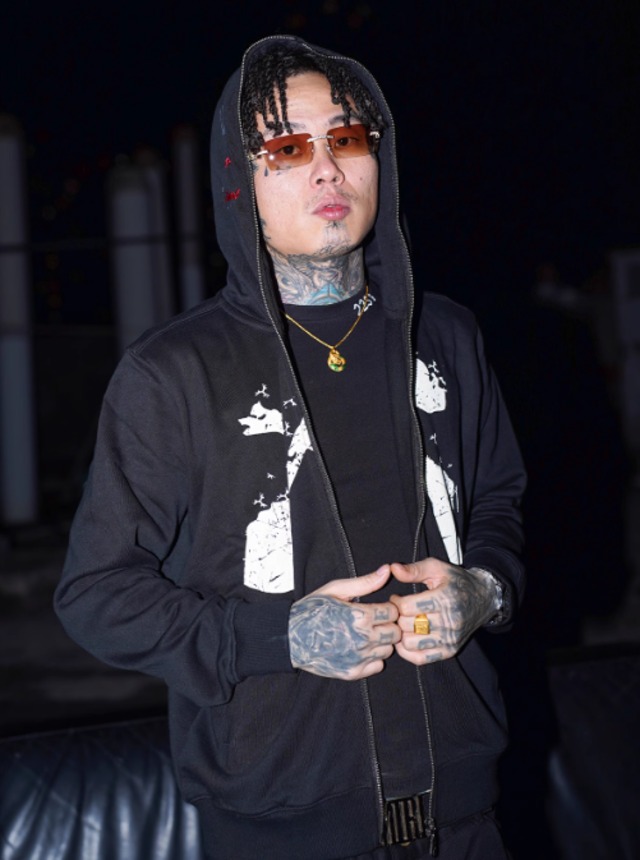 TGFCLUB full zip bone hoodie