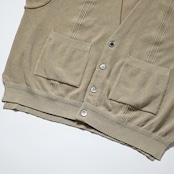 YASHIKI / GANKO別注 ×Shirotsume V-neck Vest(kibata)