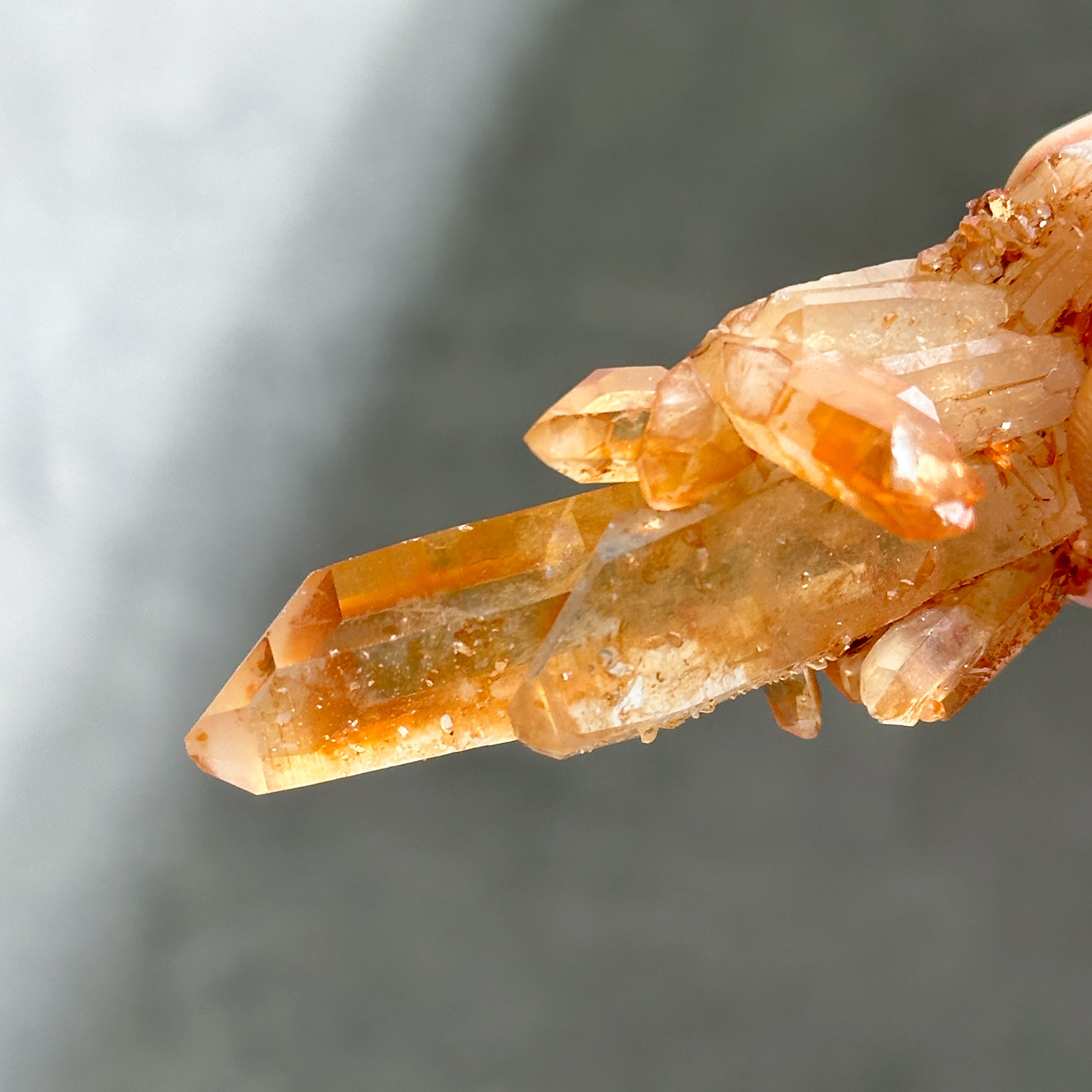 ミナスジェライス産タンジェリンクォーツ クラスター24◇ Tangerine