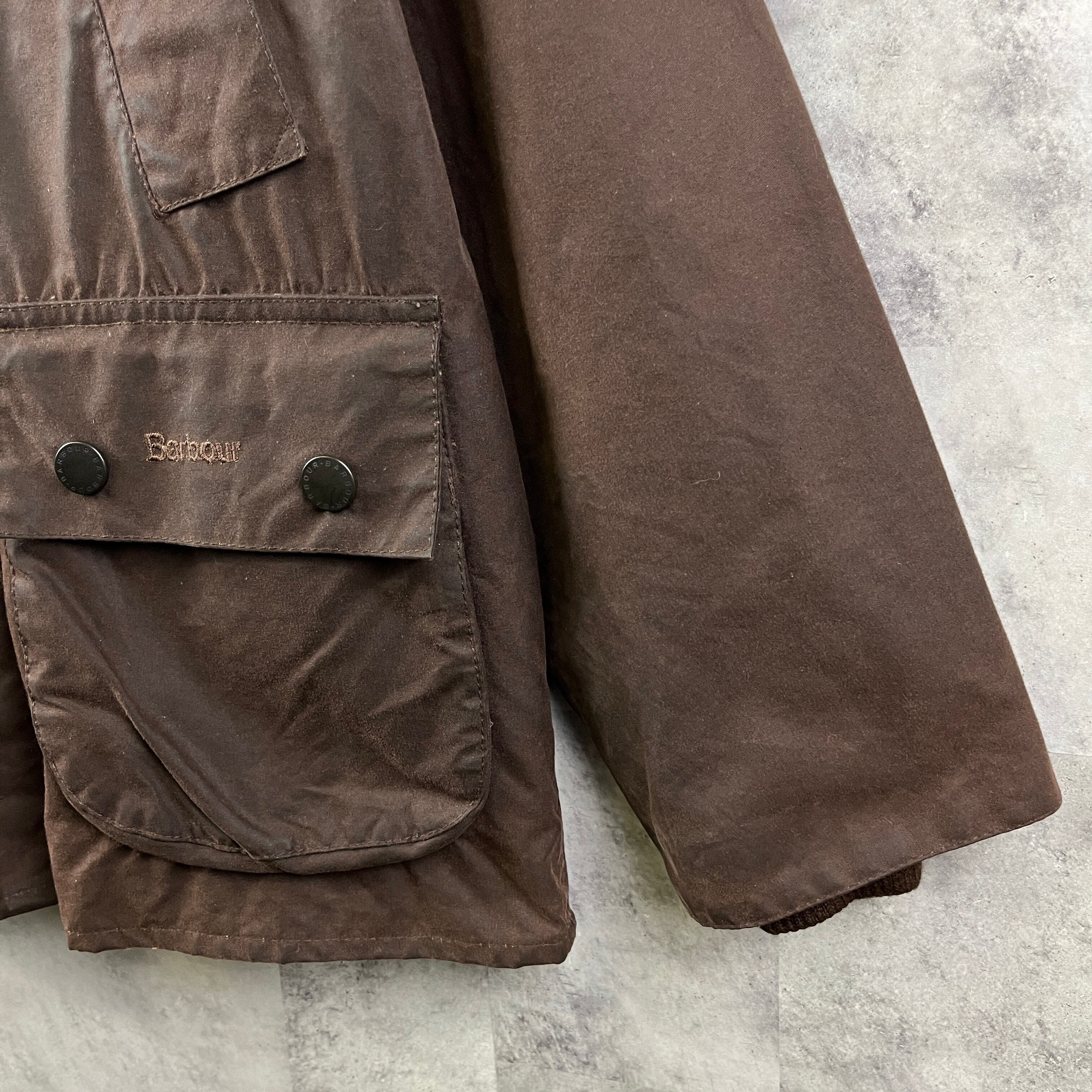 英国製 Barbour バブアー オイルドジャケット BEDALE ブラウン 36 