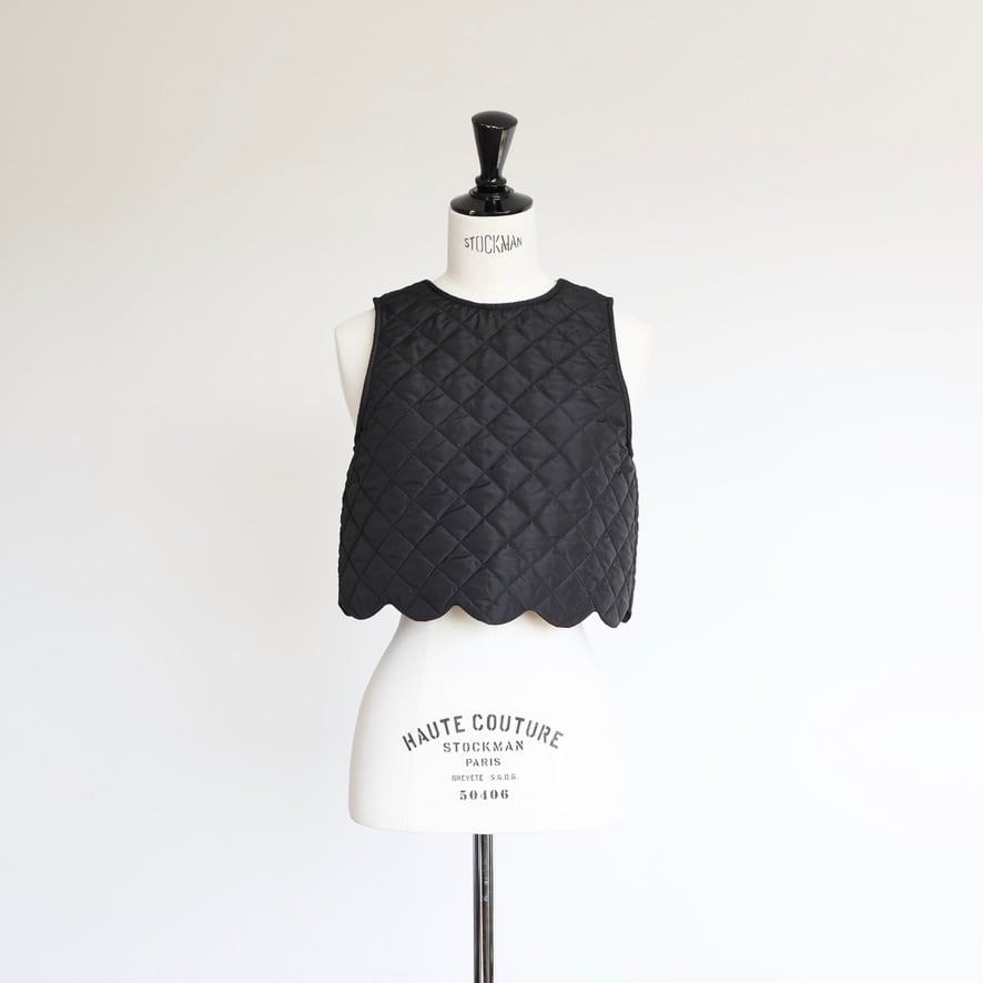 Scallop Quilt Vest gypsohila スカラップベスト