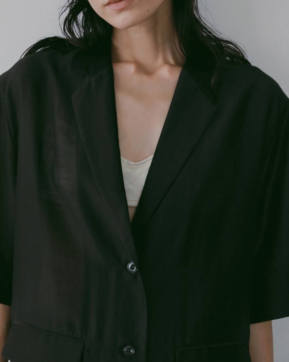 ànuke／Sheer Halfsleeve Jacket | polne
