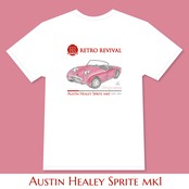 Austin Healey Sprite mk1 T-Shirts｜オースチン　ヒーレー　スプライト　 / Red