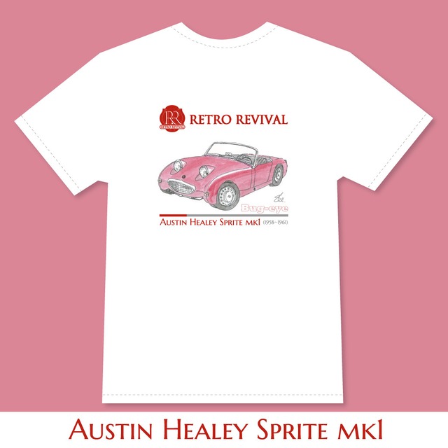 Austin Healey Sprite mk1 T-Shirts｜オースチン　ヒーレー　スプライト　 / Red