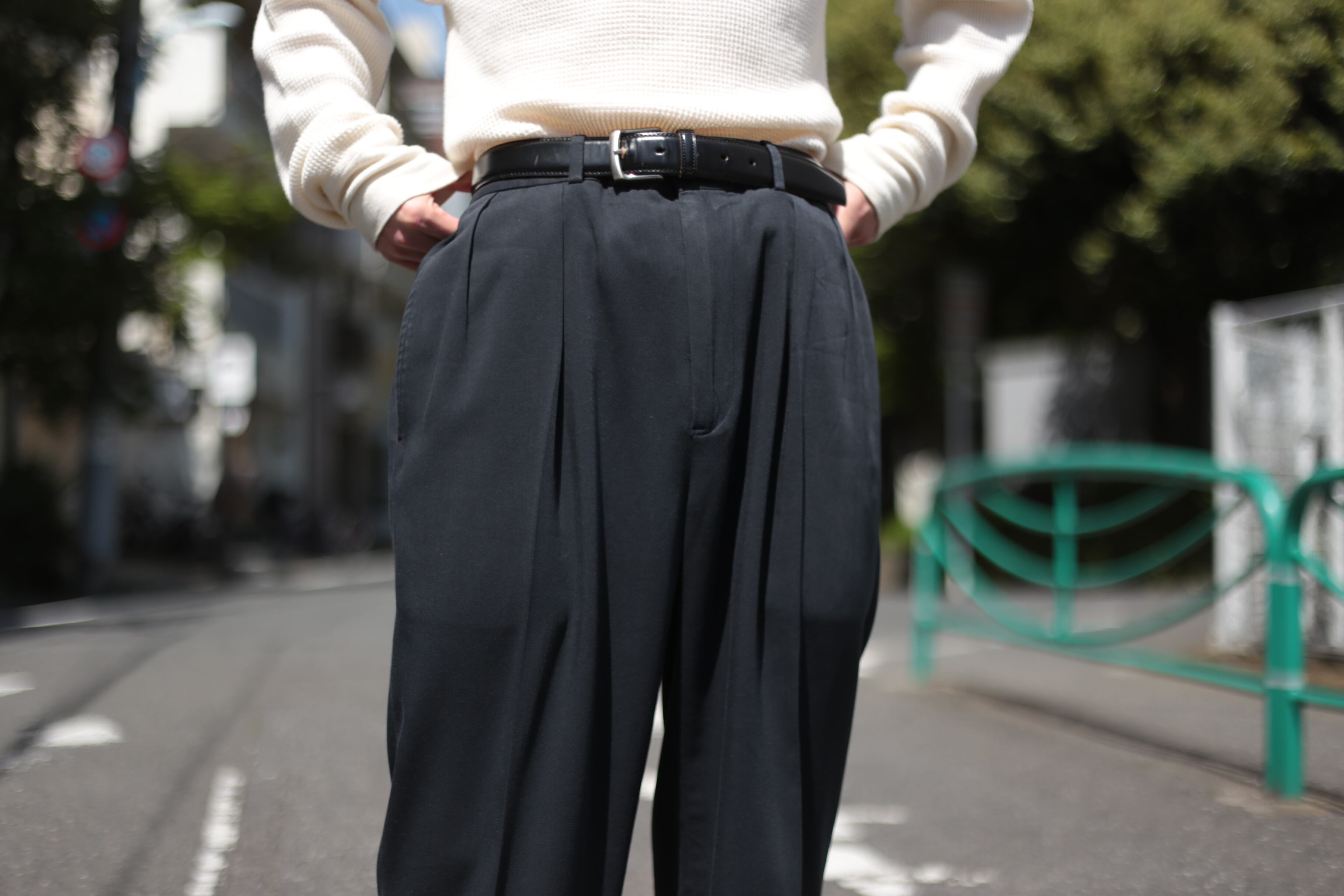 Polo by Ralph Lauren 美シルエット 2タックテーパードスラックス【FF