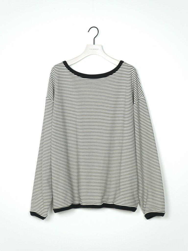 【12/上旬〜中旬入荷次第お届けのご予約】 CHIGNON/シニヨン ボーダースウェットPO 8466-763KK