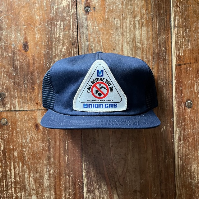 1970's Deadstock "K-Products" Corduroy Mesh Trucker Hat /Black/Du pont