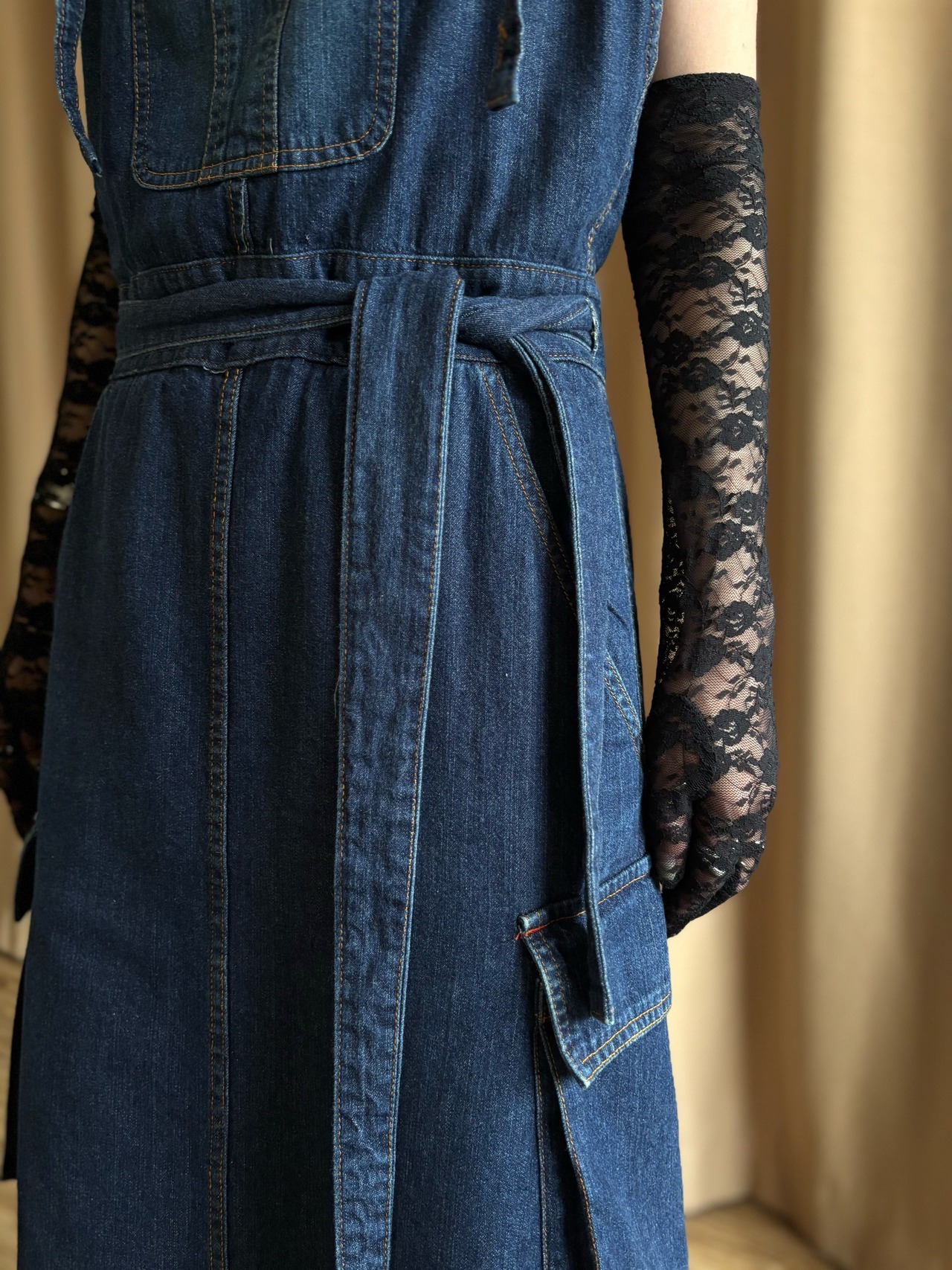 MADE IN JAPAN denim maxi dress-4767-6