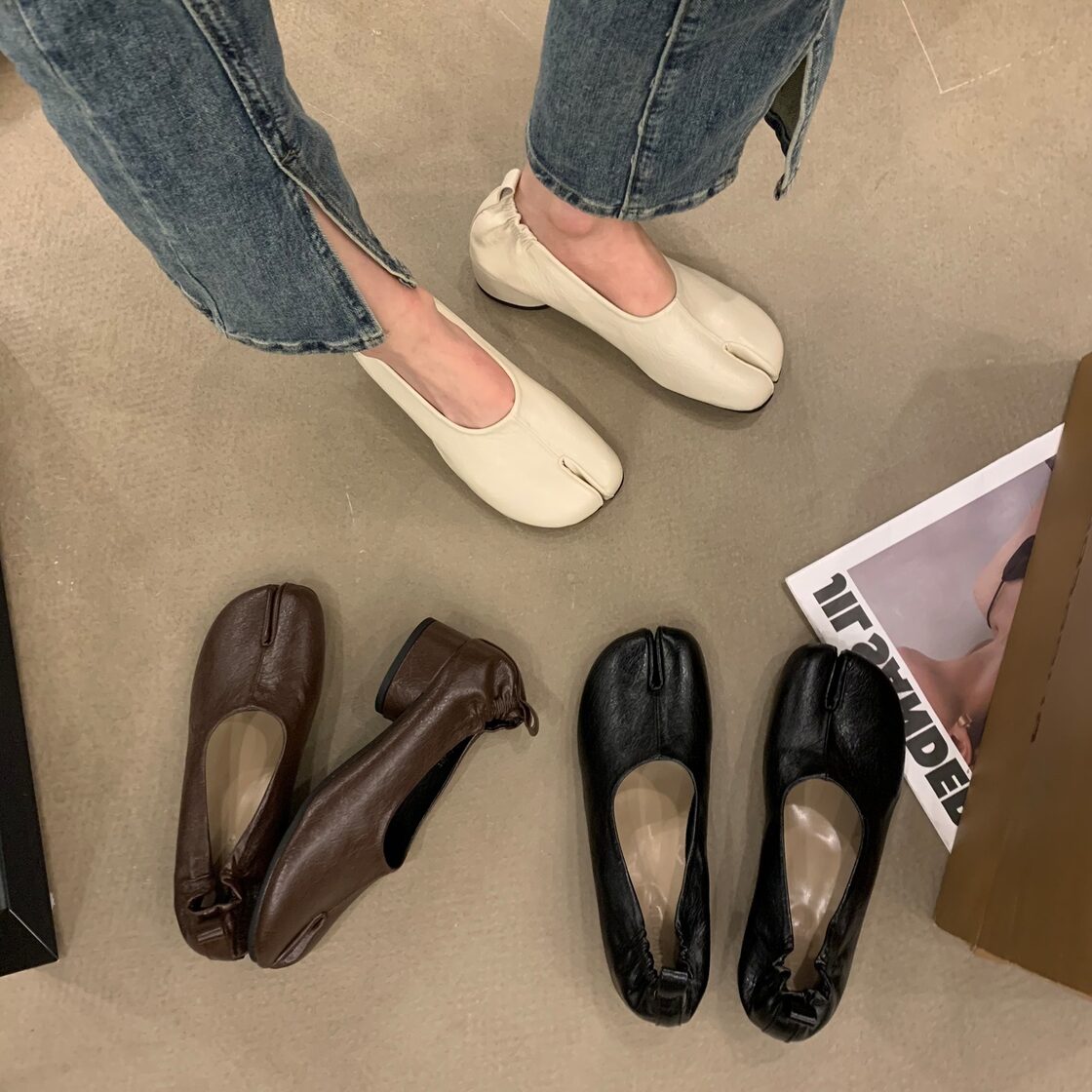 足袋パンプス タビパンプス パンプス シューズ 靴 たびパンプス 