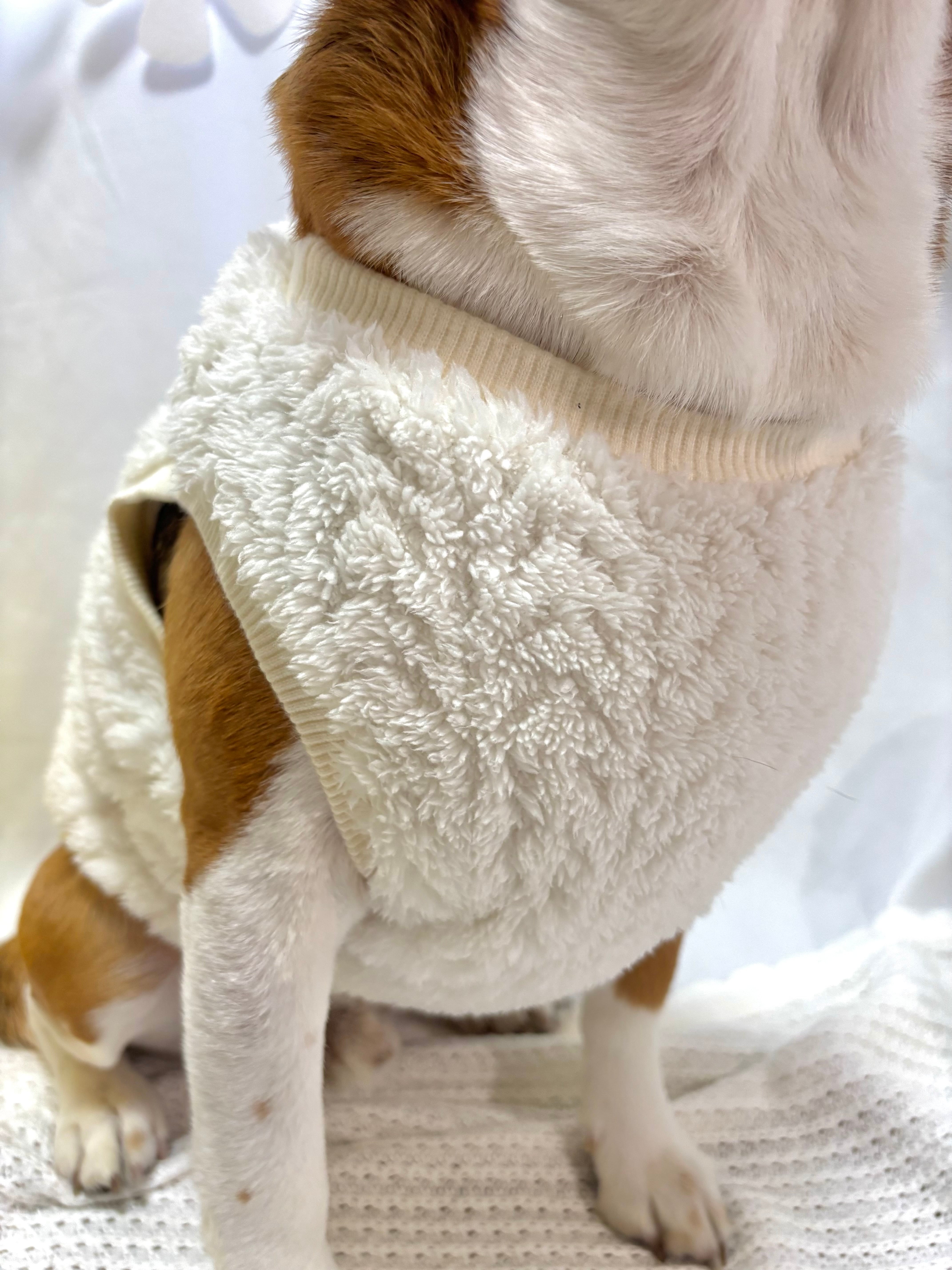 ボアトップス（白・モカ）