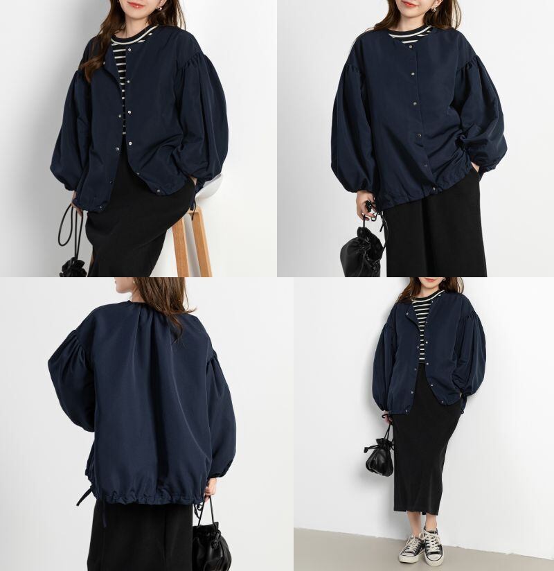 メール便】バルーンスリーブブルゾン／tops2030 | DAY CLOSET