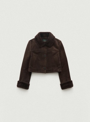 1月初旬発送 [The Barnnet] Brown Mont Blanc Cropped Shearling Jacket 正規品 韓国ブランド 韓国通販 韓国代行 韓国ファッション 日本 店舗 ザ バーネット
