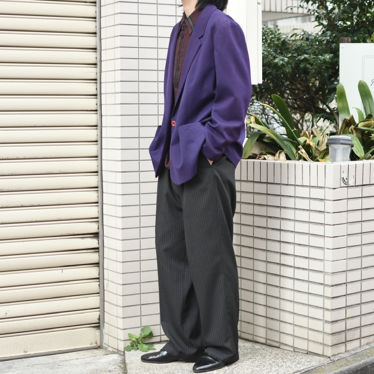 70's ~ purple tailored jacket