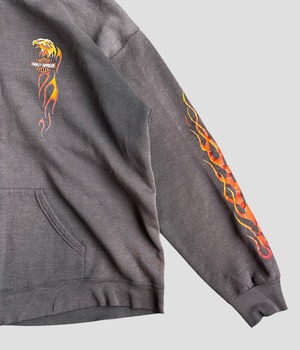 -Harley Davidson- Vintage 90s XL Zip Hoodie