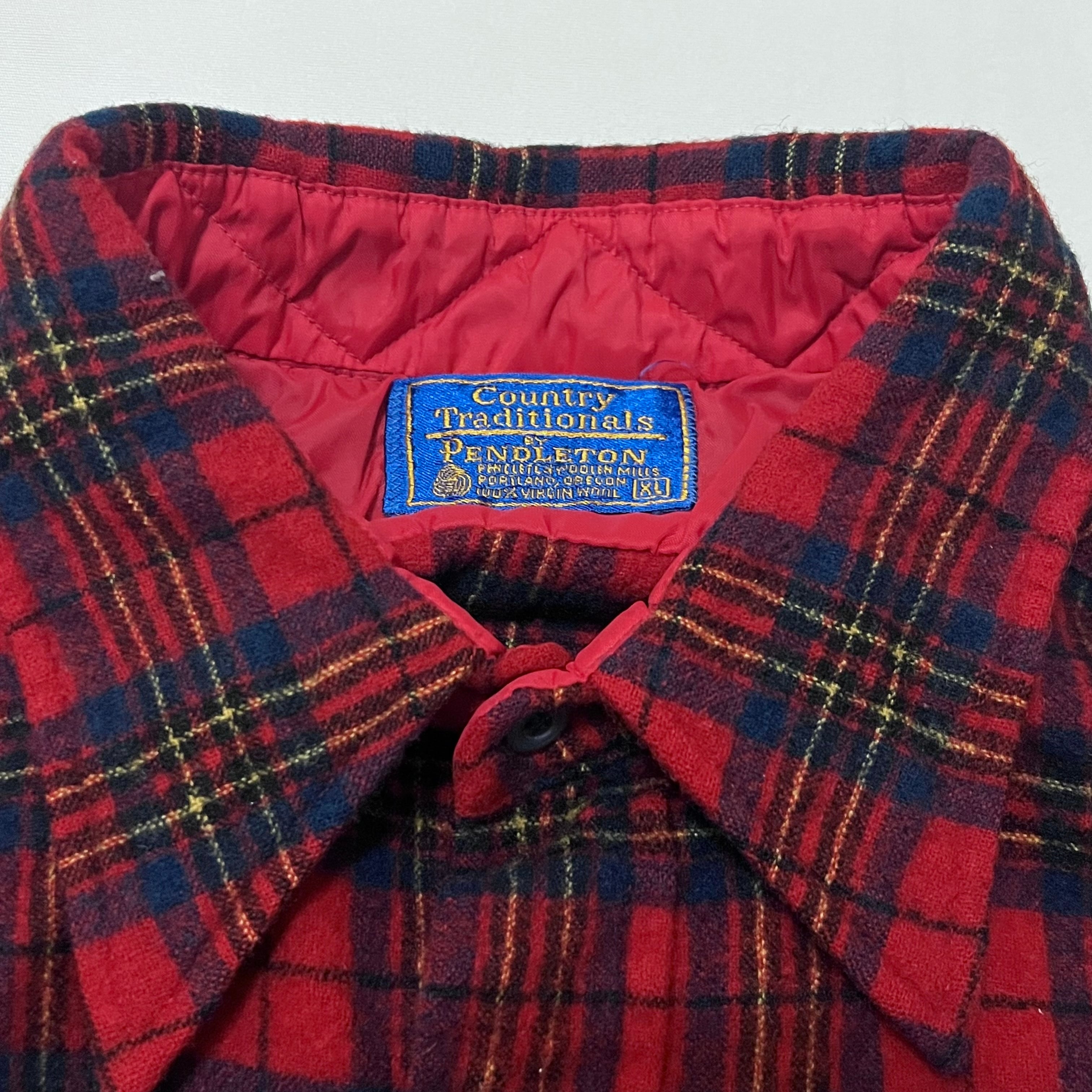 80s' ペンドルトン PENDLETON Country Traditional チェック ウールシャツ