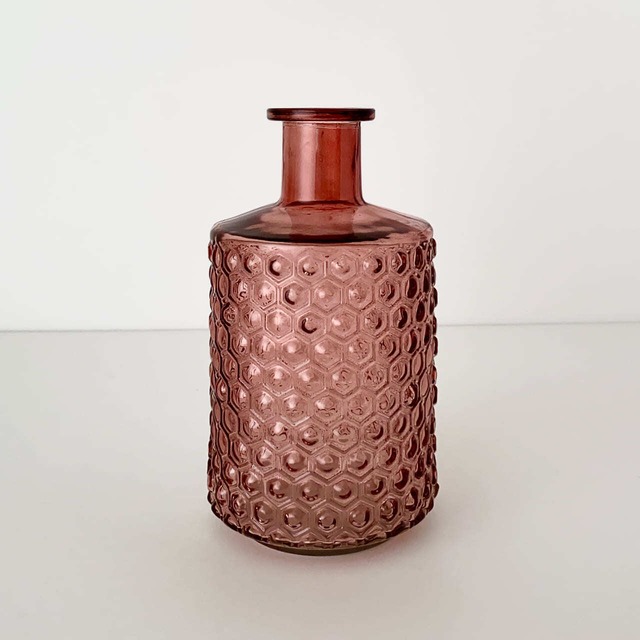 【SALE】 フラワーベース ボトル ガラス ドッツ ロブスター / 【SALE】 Vase Dots Lobster