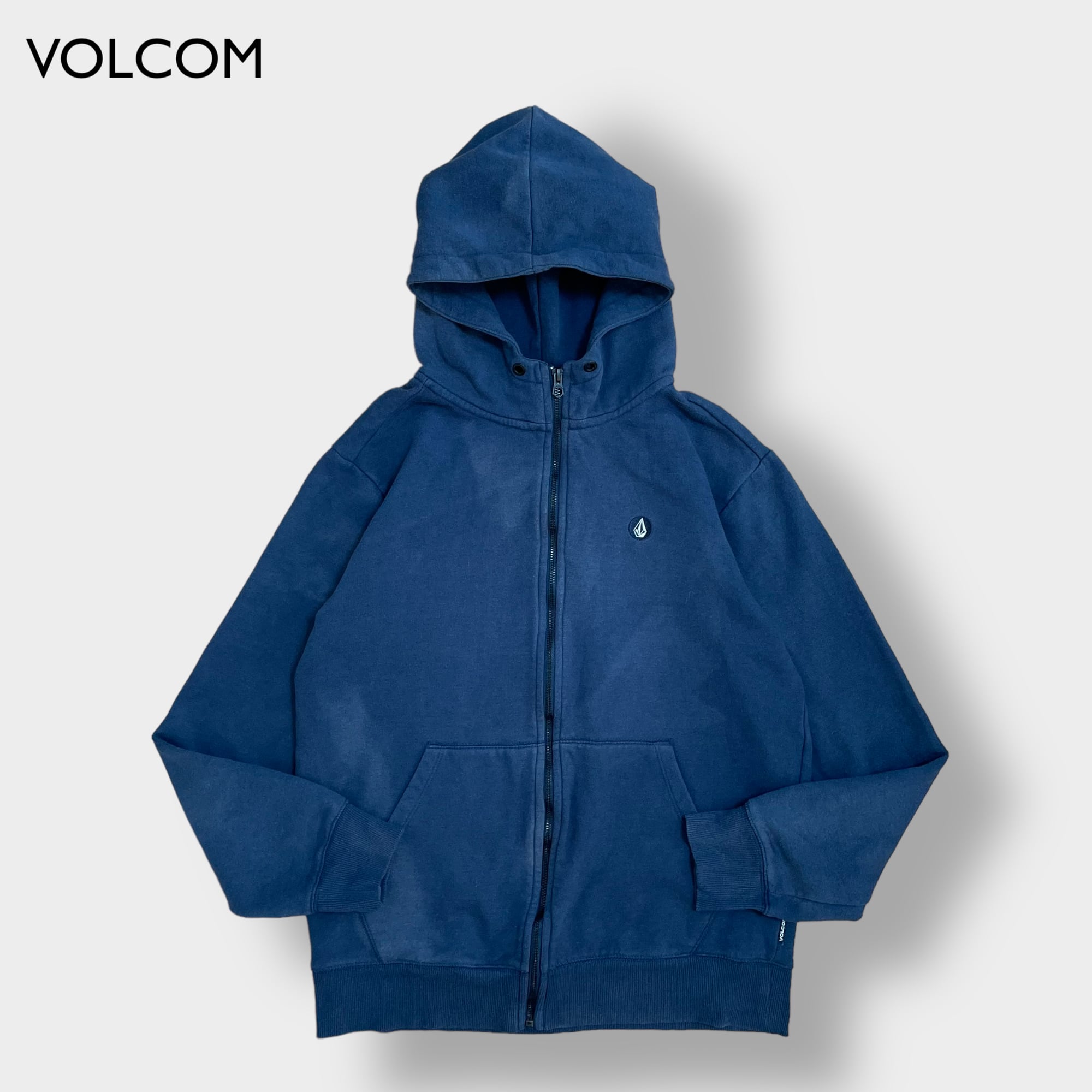 VOLCOM ジップアップ パーカー フーディー スウェット ワンポイント