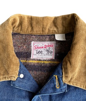 Vintage 70s Blanket liner denim jacket -Lee'STORM RIDER'-