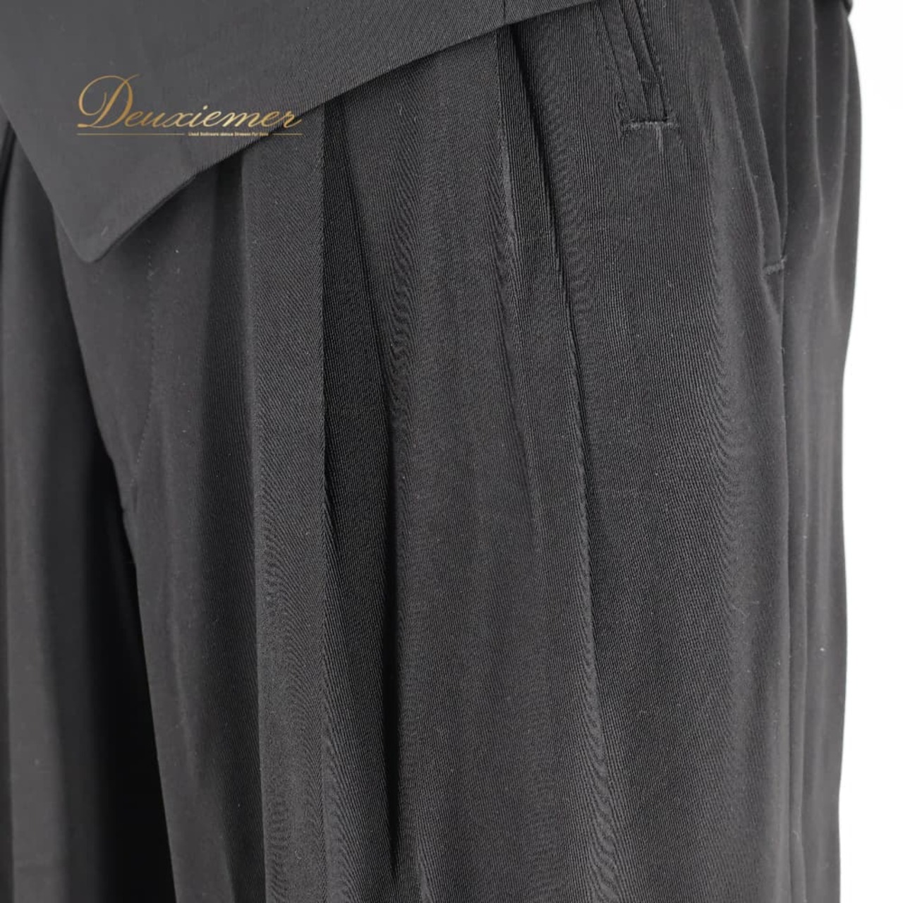 社交ダンス 衣装 スラックス パンツ ベスト MAISON DE DANSE ブラック系 黒 ダンス パーティ 発表会 デモ レッスン 練習着 2点セット セットアップ 日本製 パーティ衣装 発表会衣装 デモ衣装 レッスン用 メンズ 男性用 フォーマル衣装