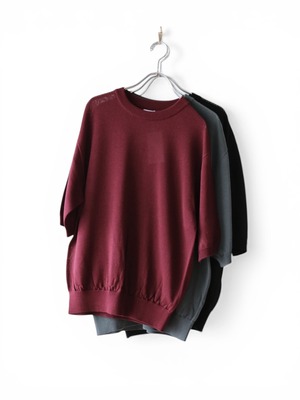 Blanc YM  -Wide Knit T Shirts- / BL-26S-WNT / ブランワイエム ワイドニット Tシャツ