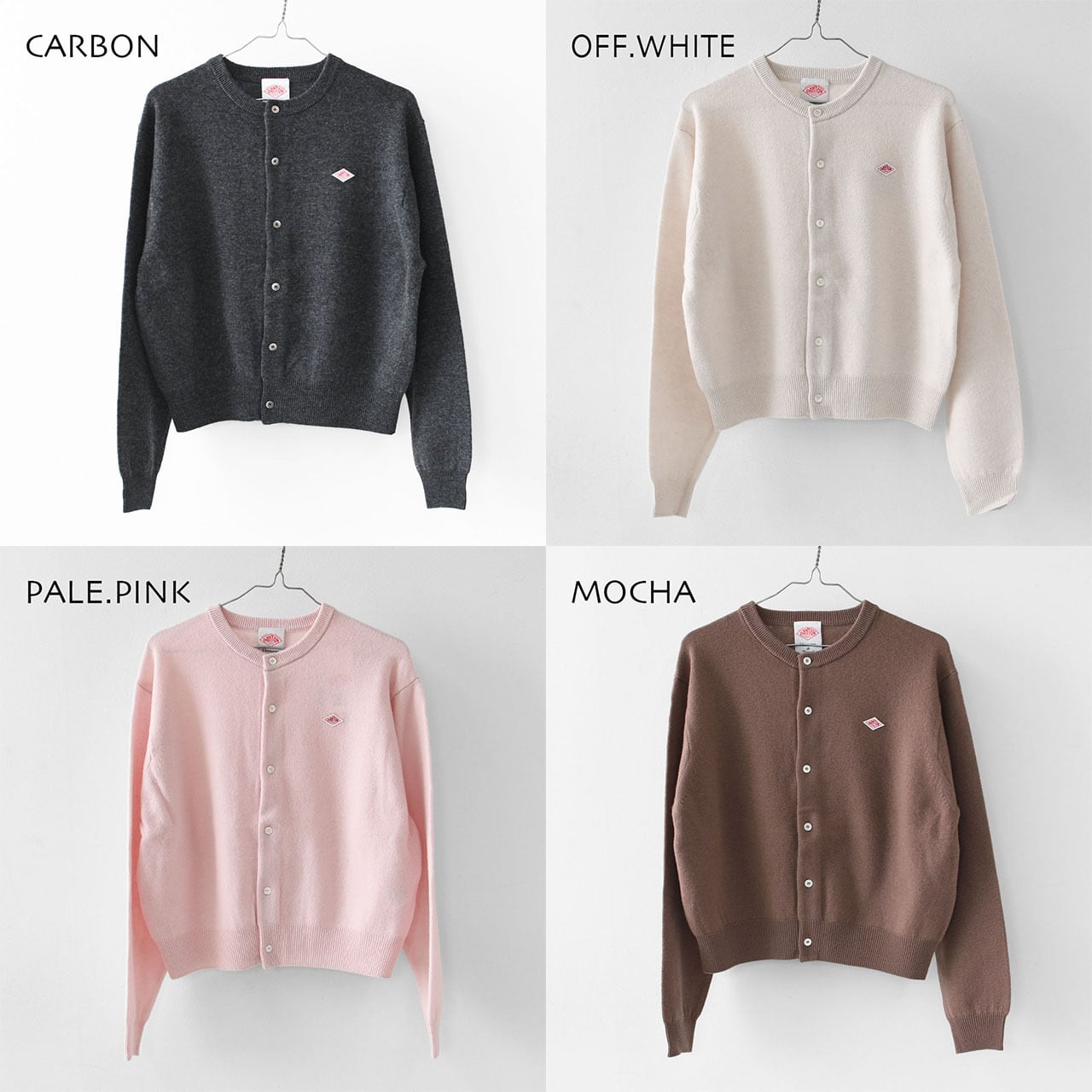 DANTON [ダントン] W LAMBSWOOL CREW NECK KNIT CARDIGAN [DT-D0031LMW