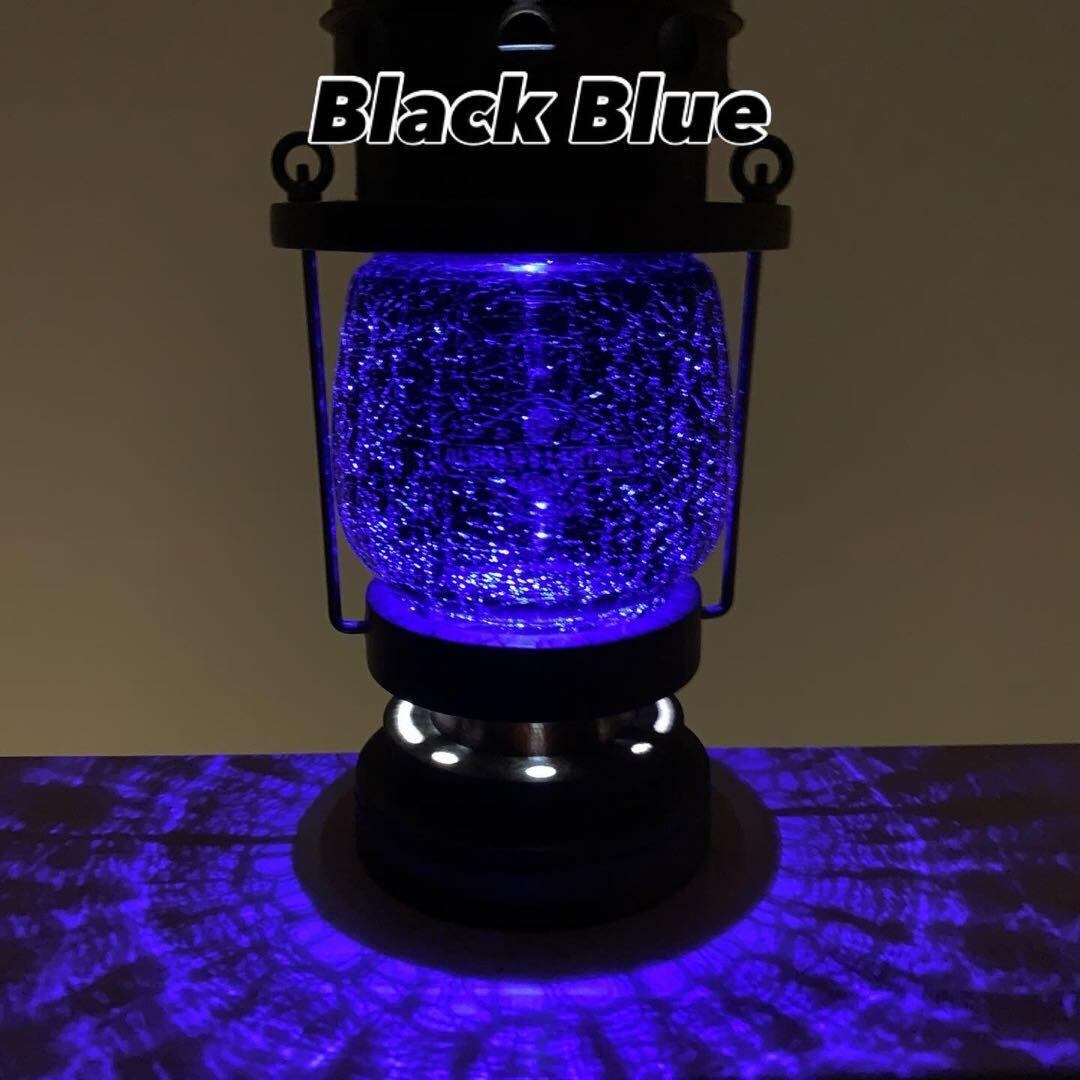 【限定】クラックグラス ブラックブルー Feuerhand ホヤ 275 276 デイツ BAT ホヤ グローブ 吹きガラス