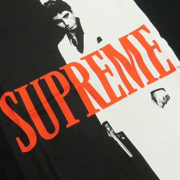 Tシャツ/カットソー(半袖/袖なし)【人気カラー】Supreme Scarface Split Tee 17AW