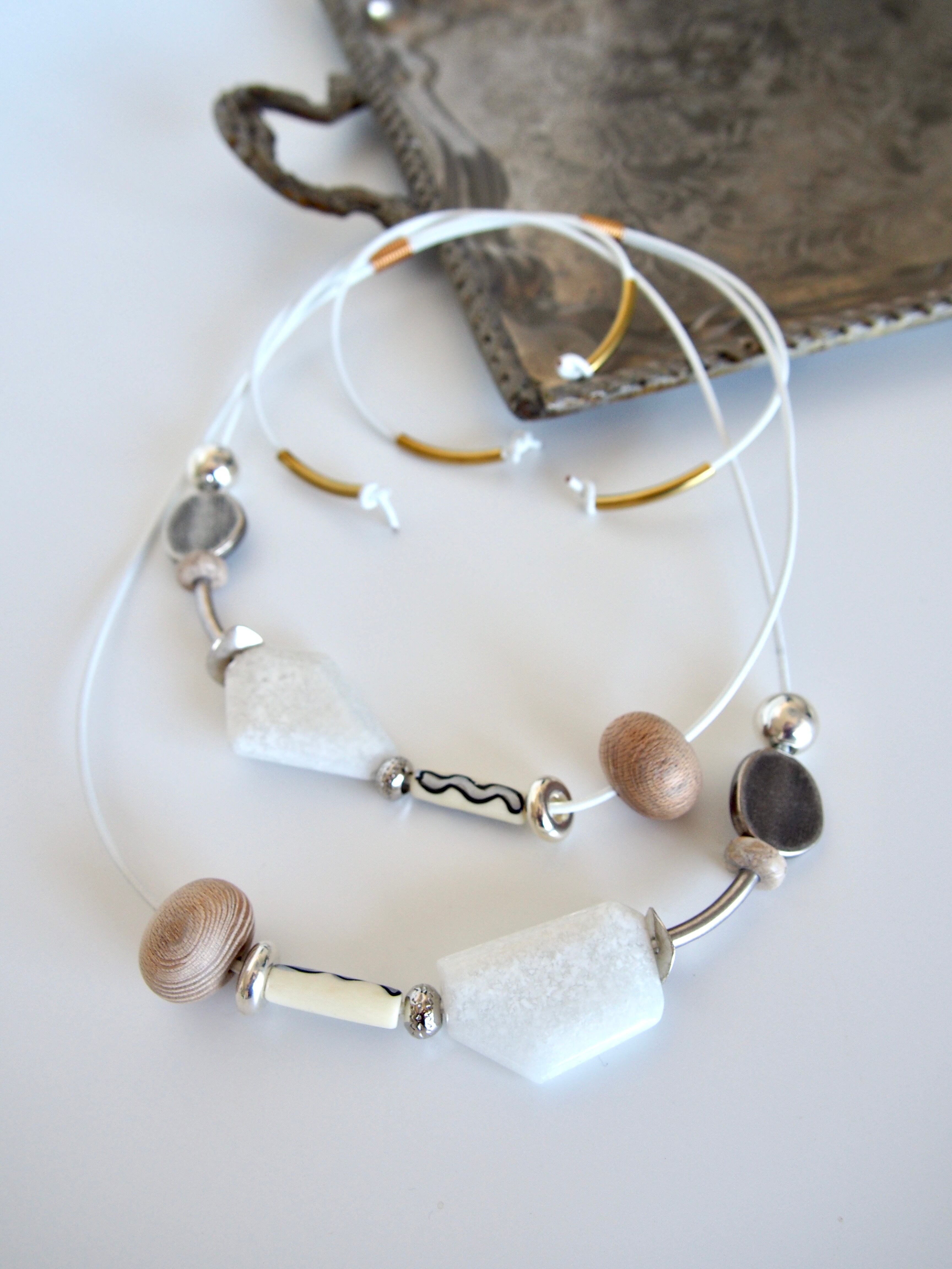 " Adjustable leather necklace " No,1【 Pilgrim 】