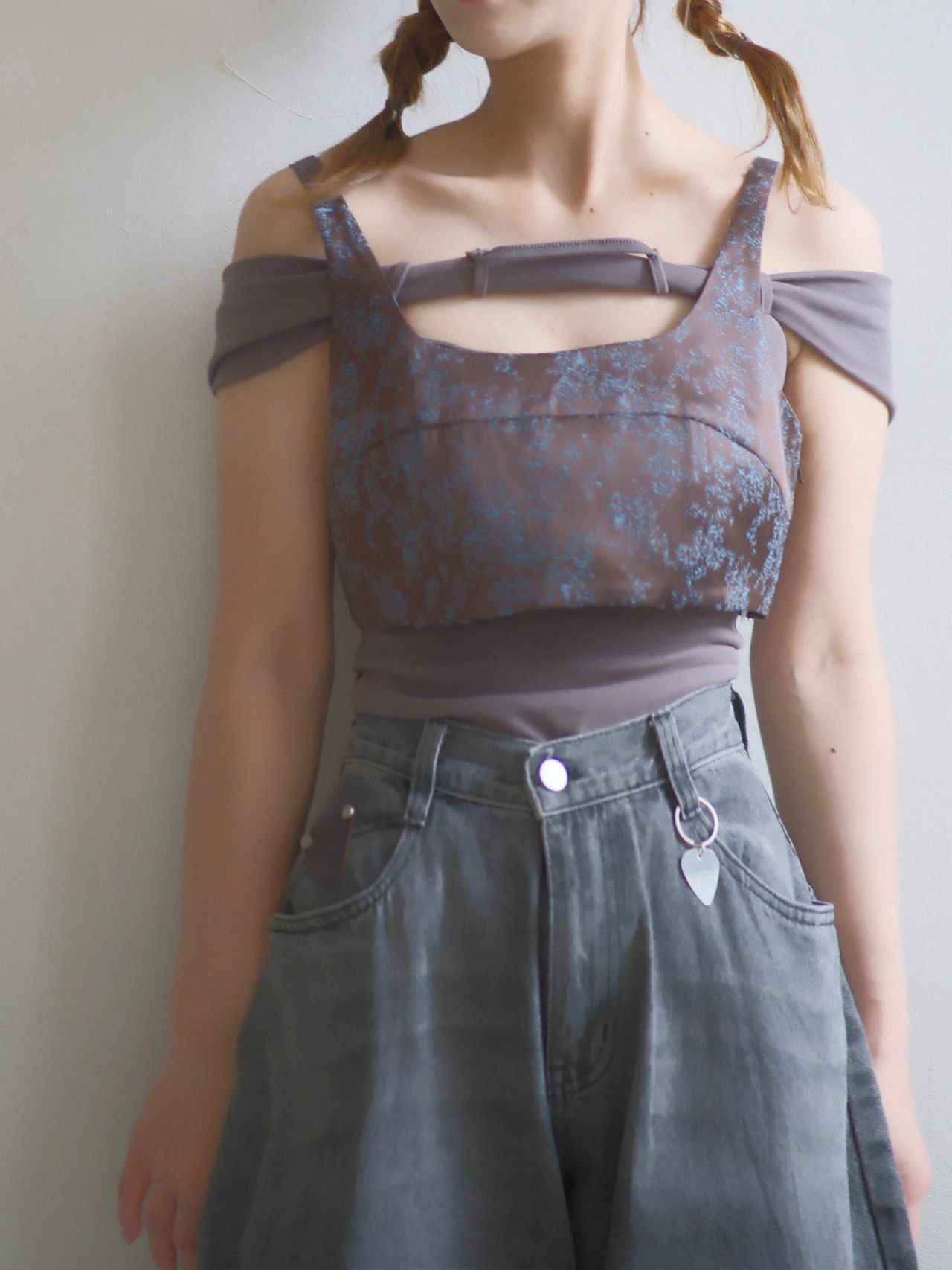 Loop Strap Knit Top / BLACK - 5