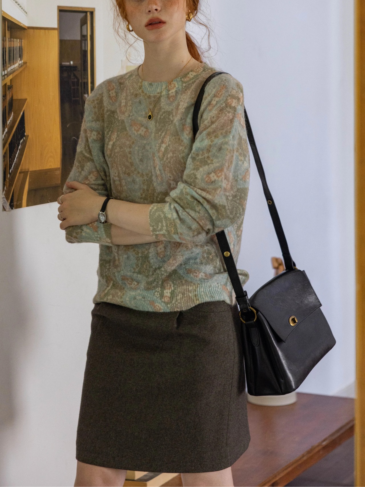 Brume Paisley Alpaca Knit F0811