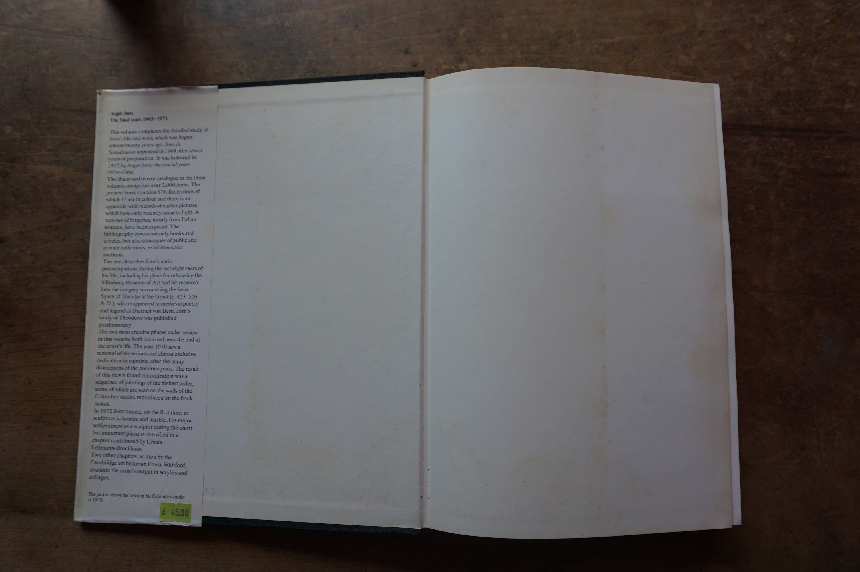 絶版洋古書】アスガー ヨルン Asger Jorn. The final Years 1965