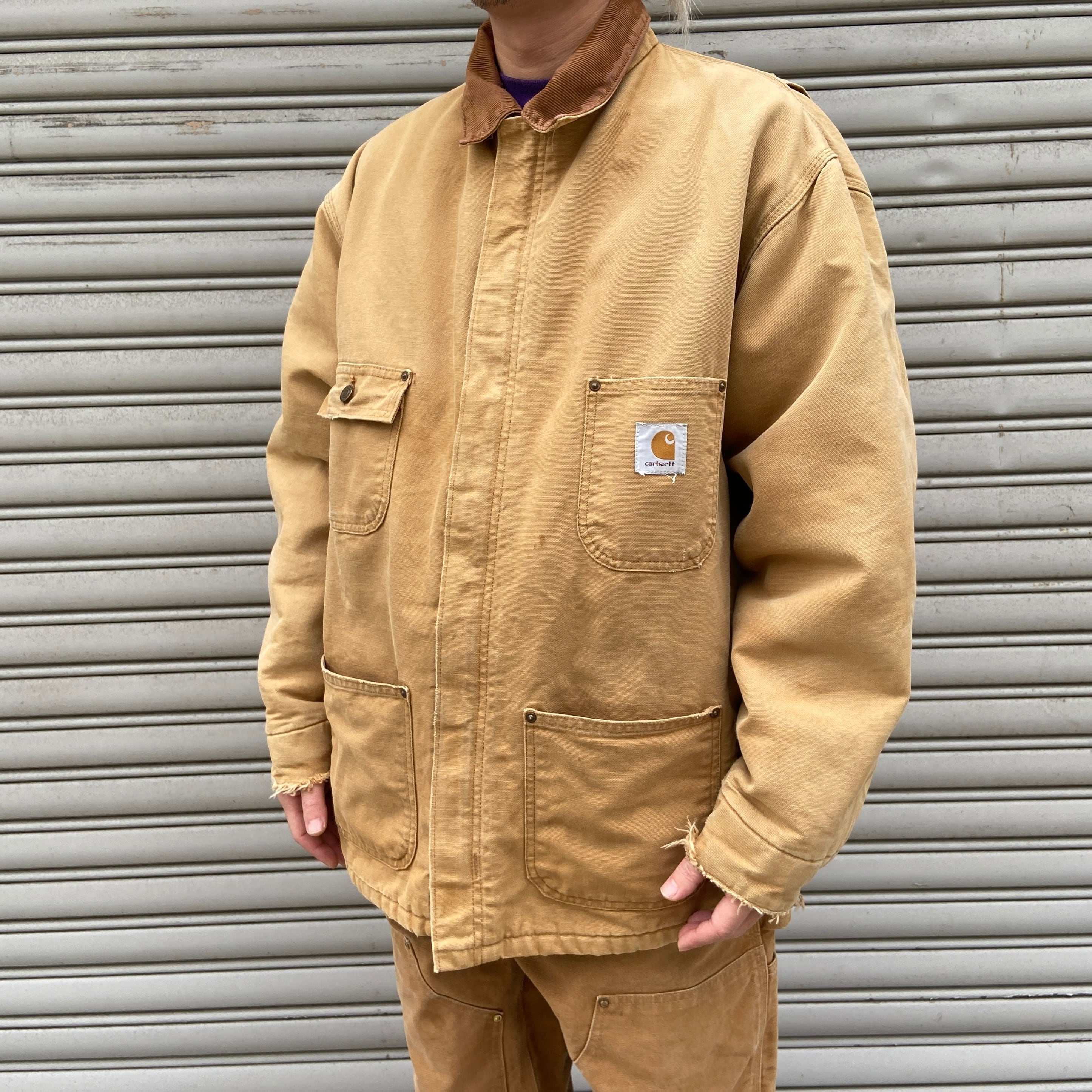 00s Carhartt ダックチョアコート C02DKB カバーオールジャケット M