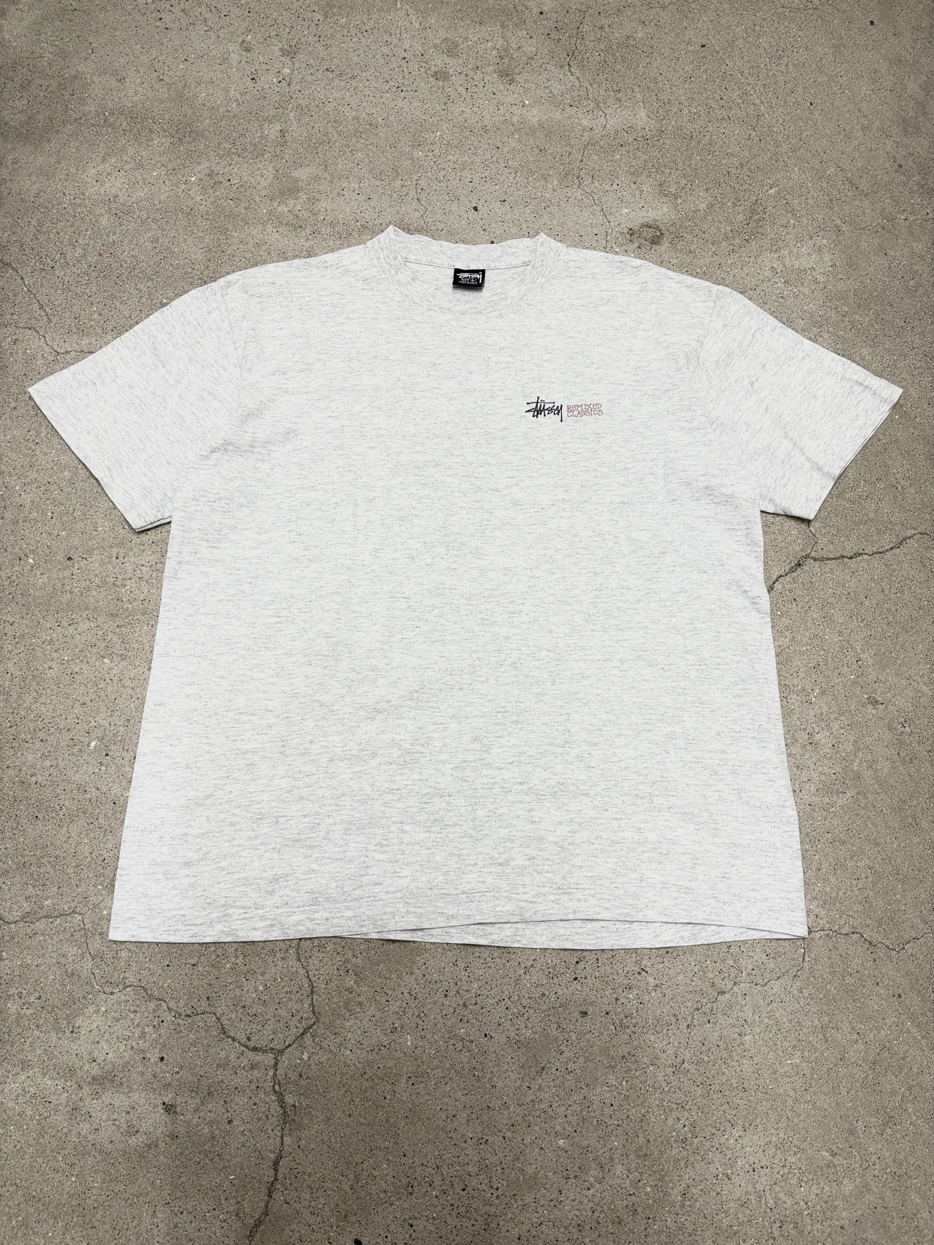 90s OLD STUSSY/EAT DRINK Photo Tee/USA製/黒タグ/L/フォトプリントT