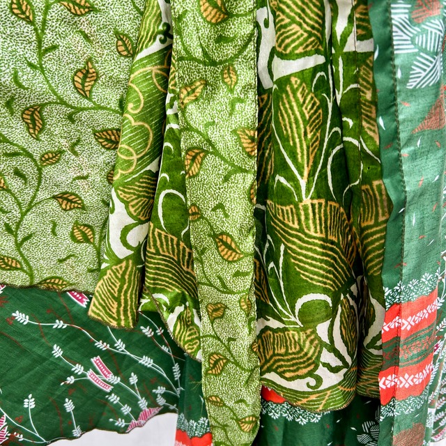 シルク巻きスカート0980