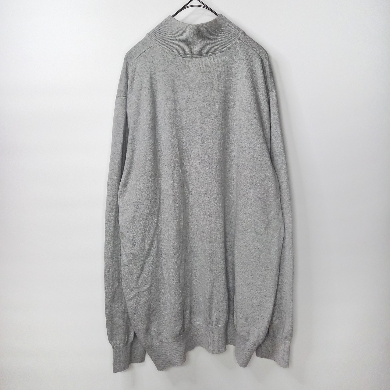 エルエルビーン　ハーフジップ　カシミア　ニット　セーター　ハイゲージ　薄手　無地