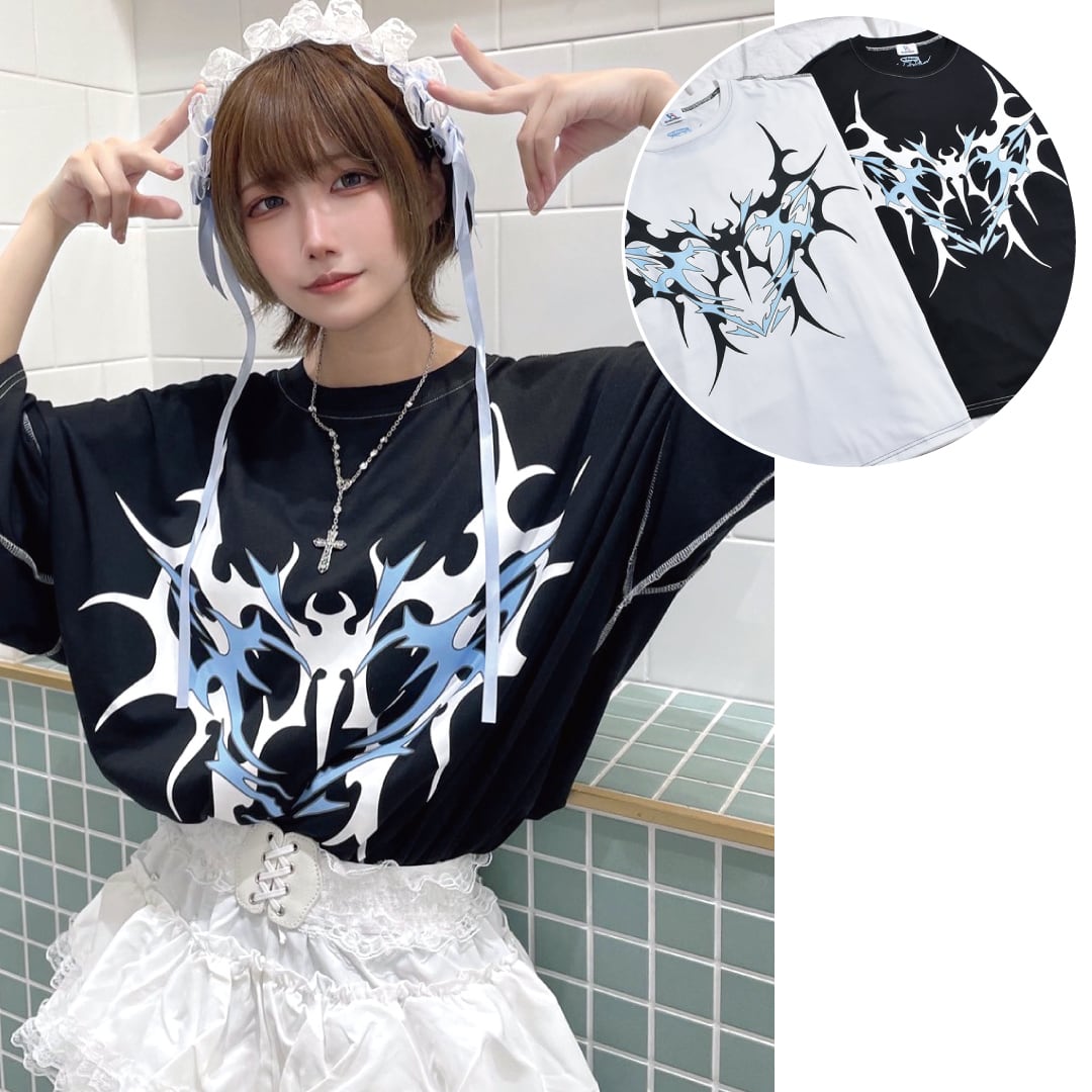 ButterflyトライバルステッチTシャツ | VOLCAN&APHRODITE 公式通販