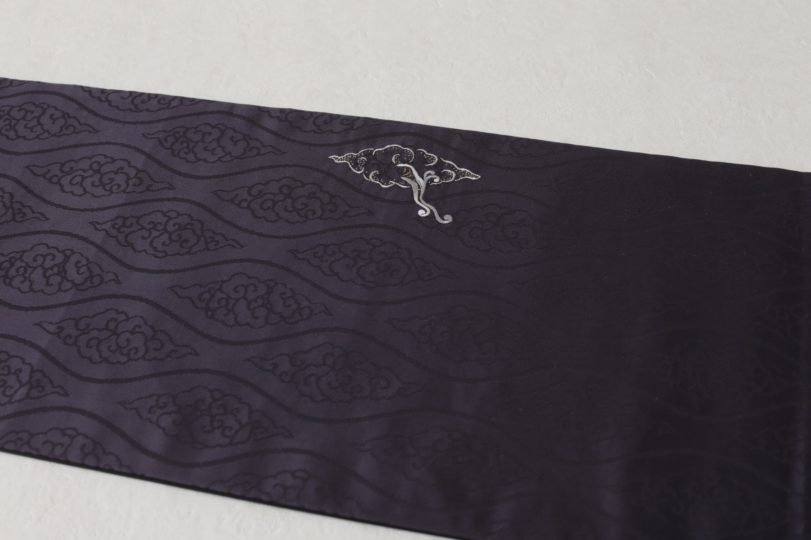 雲立涌に雨龍 手刺繍昼夜帯／お仕立て済 | 雨庵