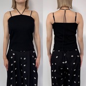 ロングコードカップ付ベアtops/ブラック