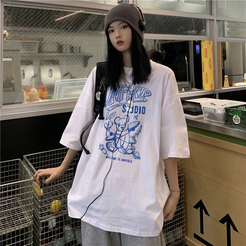 スタイルルーズレディースTシャツ サマートップス ストリート 大きめサイズ 夏物 ケッペル79109024722