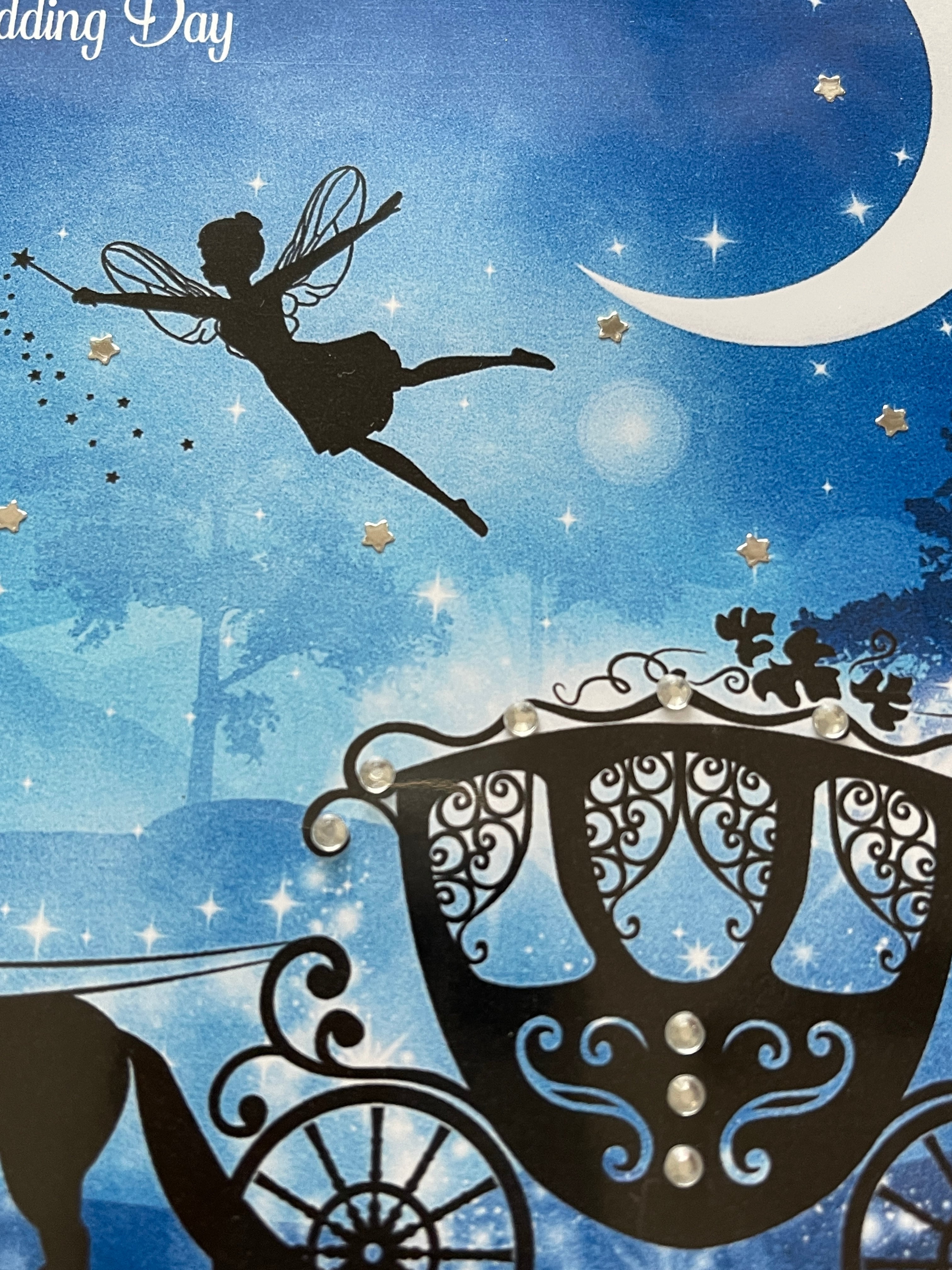Twilight  Cinderella Carriage & Fairy' Magical Wedding Card  マジカルウエディングカード　イギリス製